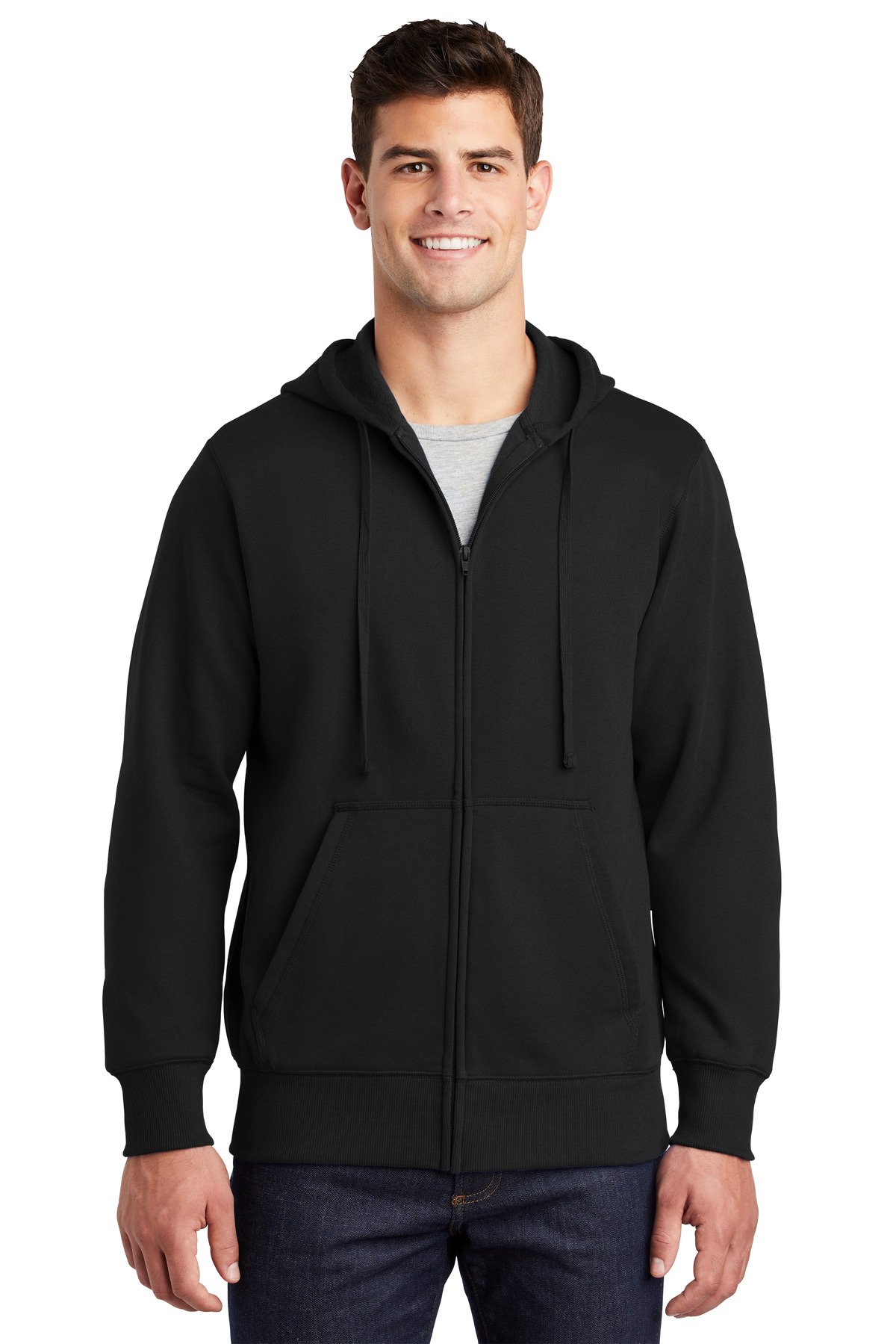 Front view of Full-Zip Hooded Sweatshirt