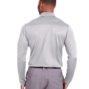 Back view of Mens Corporate Long-Sleeve Performance Polo