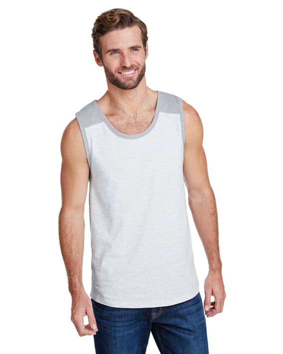 Front view of Men’s Contrast Back Tank