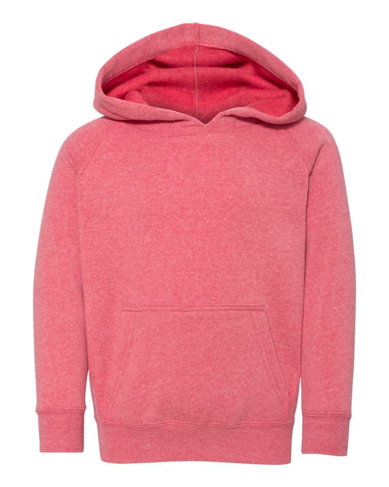 Front view of Toddler Special Blend Raglan Hooded Sweatshirt