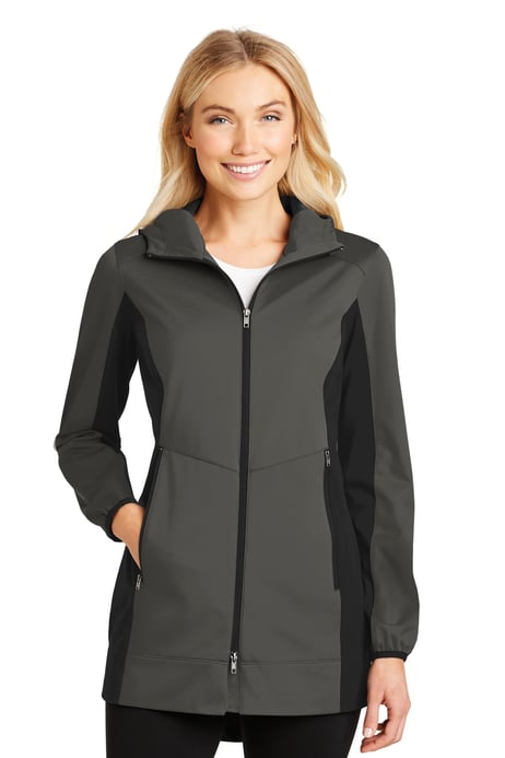 Front view of Women's Active Hooded Soft Shell Jacket