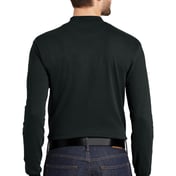 Back view of Interlock Knit Mock Turtleneck