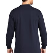 Back view of Long Sleeve Henley T-Shirt