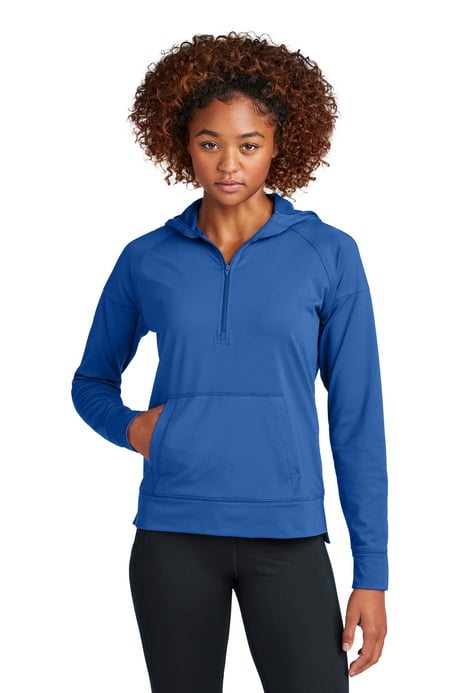 Front view of Women's Sport-Wick&reg; Stretch 1/2-Zip Hoodie