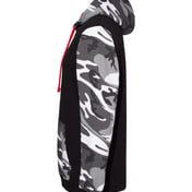 Side view of Fashion Camo Hooded Sweatshirt