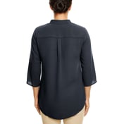 Back view of Women’s Perfect Fit™ Three-Quarter Sleeve Crepe Tunic