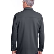 Back view of Adult StainBloc Pique Fleece Shirt-Jacket