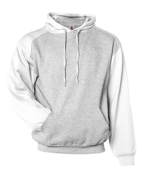 Front view of Sport Athletic Fleece Hooded Sweatshirt
