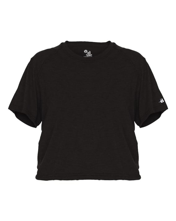 Front view of Women’s Tri-Blend Crop T-Shirt