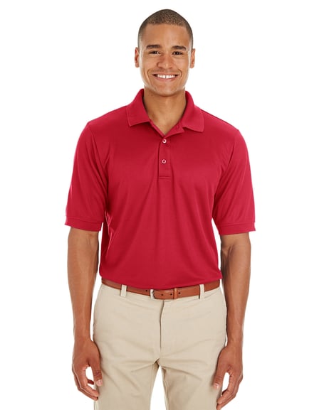 Front view of Men's Pilot Textured Ottoman Polo
