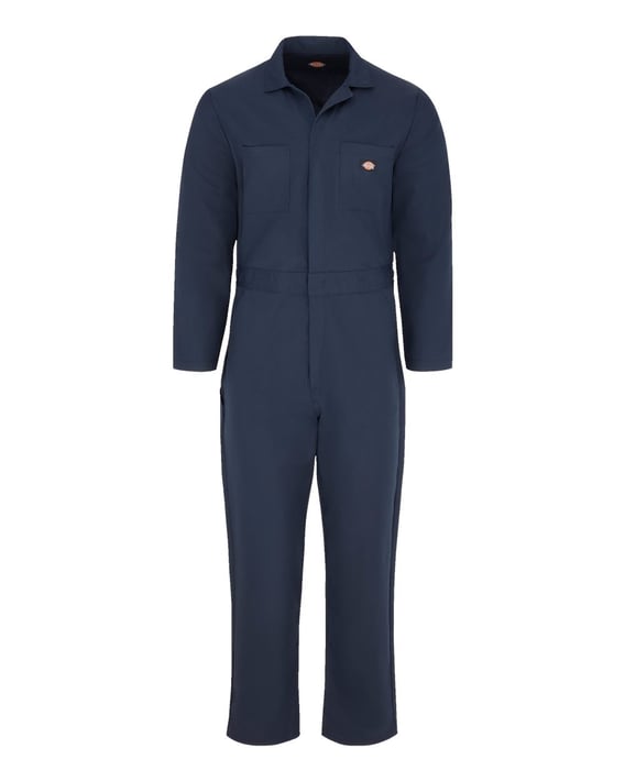 Front view of Basic Blended Long Sleeve Coverall