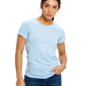 Front view of Ladies’ Short-Sleeve Triblend Crew