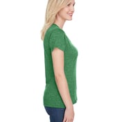 Side view of Ladies’ Tonal Space-Dye T-Shirt