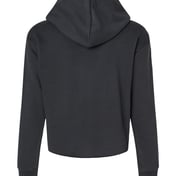 Back view of Women’s Laguna Sueded Raw Edge Crop Hoodie
