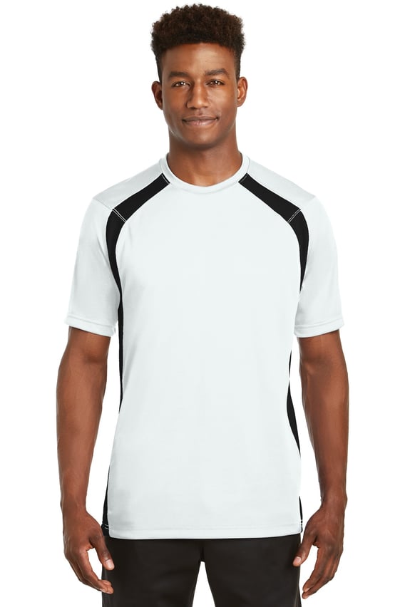 Front view of Dry Zone&reg; Colorblock Crew