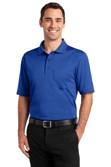Front view of Select Snag-Proof Tipped Pocket Polo
