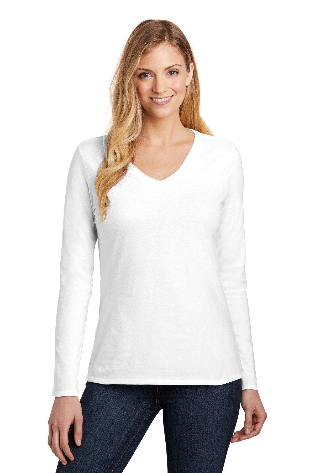 Front view of Women’s Very Important Tee &reg; Long Sleeve V-Neck