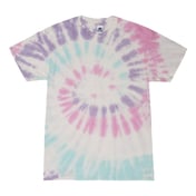 Front view of Youth Multi-Color Tie-Dyed T-Shirt