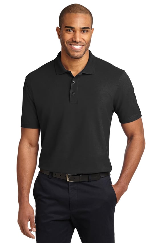 Front view of Tall Stain-Release Polo