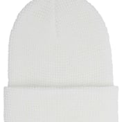 Front view of Waffle Cuffed Beanie