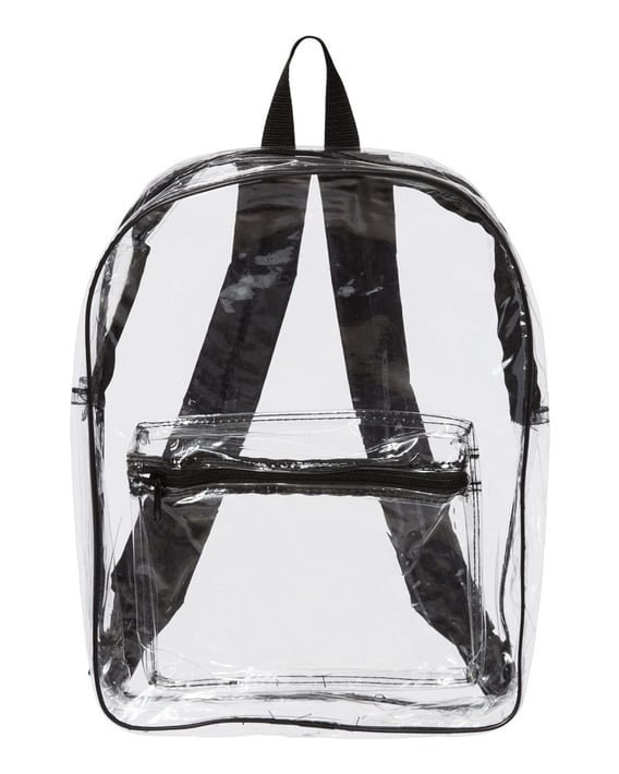 Front view of Clear PVC Backpack
