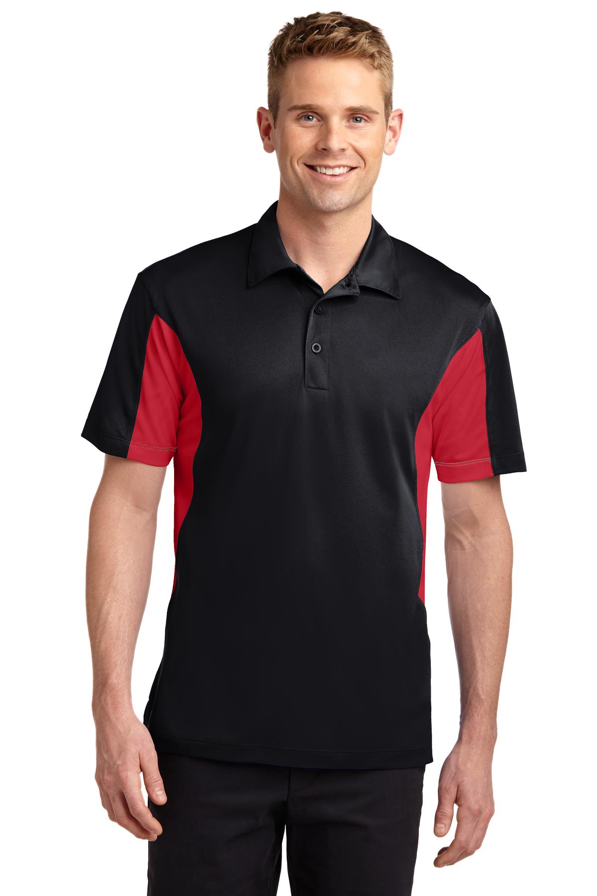 Front view of Side Blocked Micropique Sport-Wick® Polo