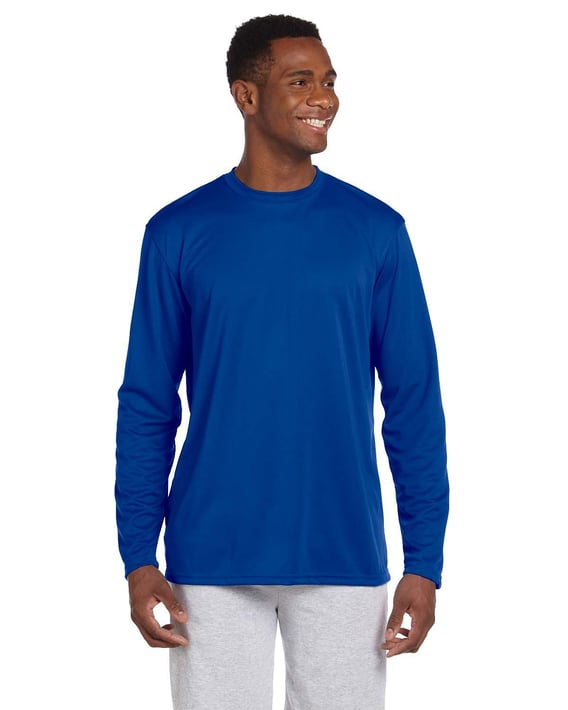 Front view of Adult 4.2 Oz. Athletic Sport Long-Sleeve T-Shirt