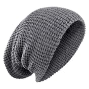 Side view of Adult Vertex Knit Beanie
