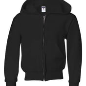Front view of NuBlend® Youth Full-Zip Hooded Sweatshirt