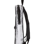 Side view of Clear PVC Backpack