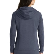 Back view of Women’s Tri-Blend Fleece Full-Zip Hoodie