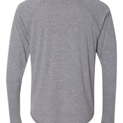 Back view of Triblend Henley