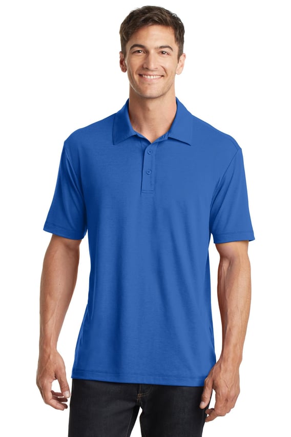 Front view of Cotton Touch Performance Polo