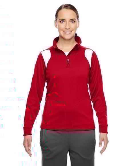 Front view of Ladies' Elite Performance Quarter-Zip