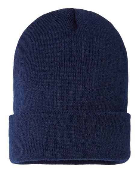 Front view of USA-Made Sustainable Cuffed Beanie