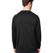 Back view of Fusion ChromaSoft™ Fleece Crewneck Pullover