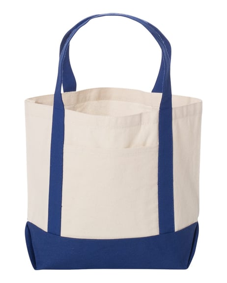 Front view of Seaside Boater Tote