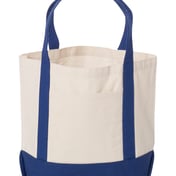 Front view of Seaside Boater Tote