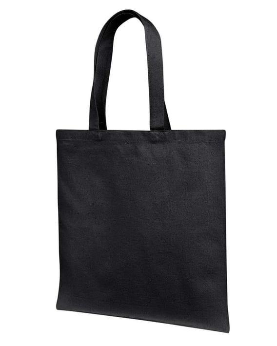 Front view of Cotton Canvas Tote Bag With Self Fabric Handles