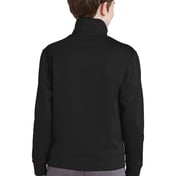 Back view of Youth Sport-Wick® Fleece Full-Zip Jacket