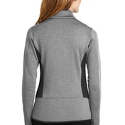 Back view of Women’s Full-Zip Heather Stretch Fleece Jacket