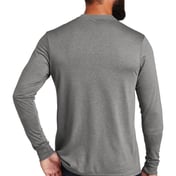 Back view of Unisex Tri-Blend Long Sleeve Tee
