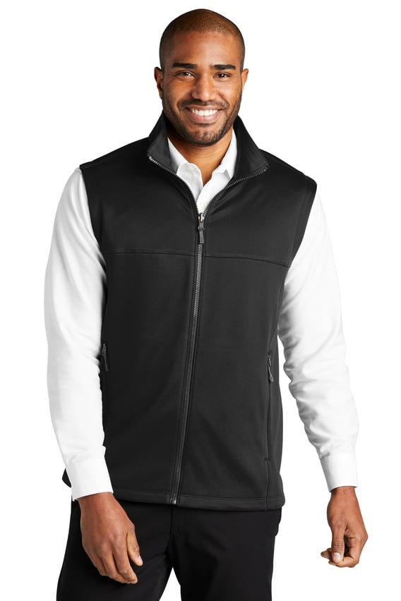 Front view of Collective Smooth Fleece Vest