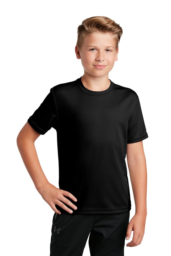 Front view of Youth PosiCharge® RacerMesh® Tee