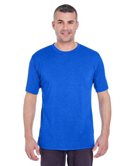 Front view of Men's Cool & Dry Heathered Performance T-Shirt