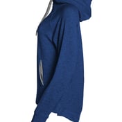 Side view of FitFlex Women’s French Terry Hooded Quarter-Zip