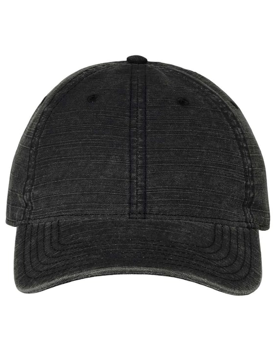 Front view of Slub Fabric Dad Hat