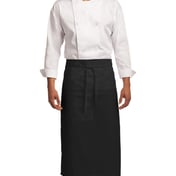 Front view of Easy Care Full Bistro Apron With Stain Release