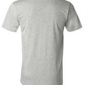 Back view of Heather CVC V-Neck Tee