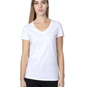 Front view of Women’s Ultimate CVC V-Neck T-Shirt